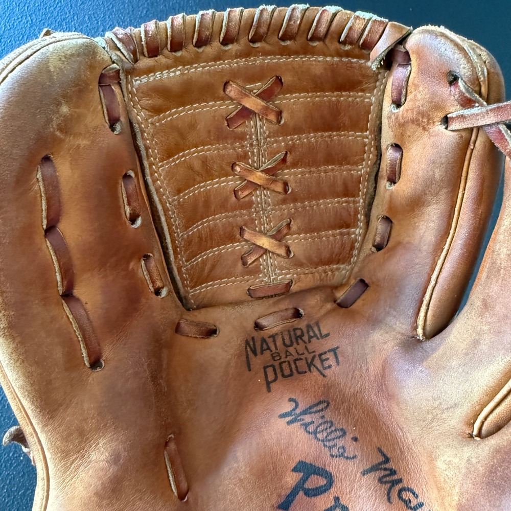 MacGregor Baseball Glove Kids Youth Willie Mays Pro Model M20T Leather Mitt - Picture 7 of 9
